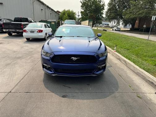 Blue 2015 Ford Mustang EcoBoost Premium