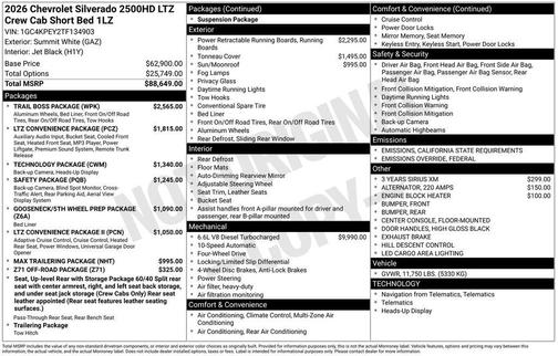 2026 Chevrolet Silverado 2500 LTZ