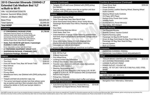 2015 Chevrolet Silverado 2500 LT