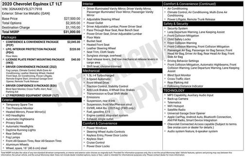 2020 Chevrolet Equinox 1LT
