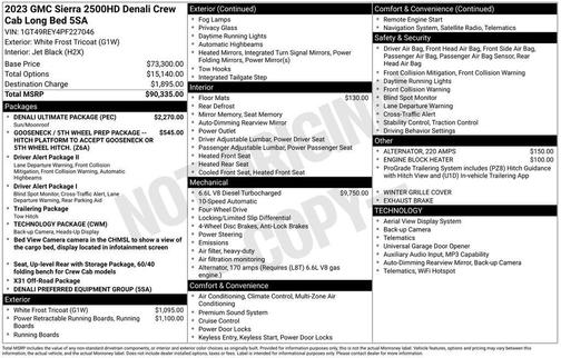 2023 GMC Sierra 2500 Denali