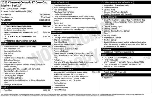 2022 Chevrolet Colorado LT