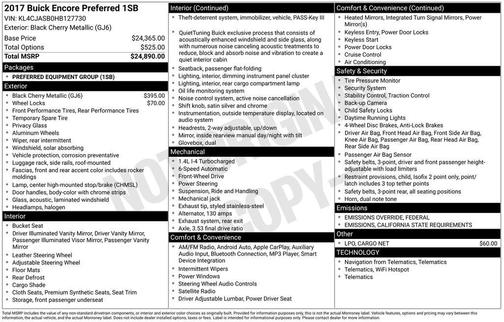 2017 Buick Encore Preferred