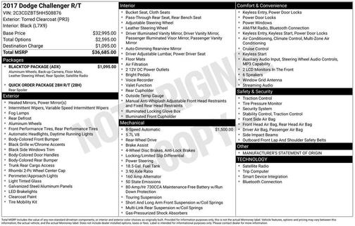 2017 Dodge Challenger R/T