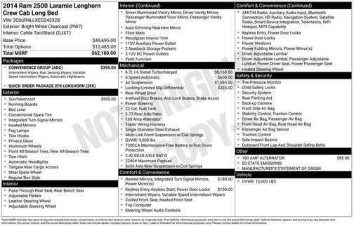 2014 RAM 2500 Longhorn