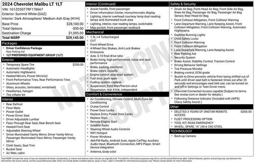 2024 Chevrolet Malibu FWD 1LT