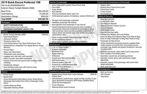 2019 Buick Encore Preferred