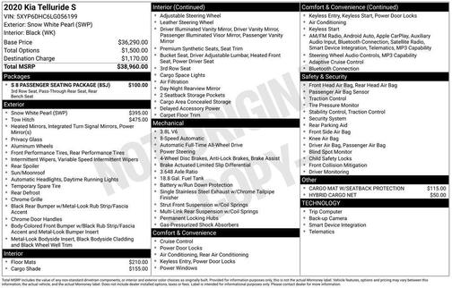 2020 Kia Telluride S