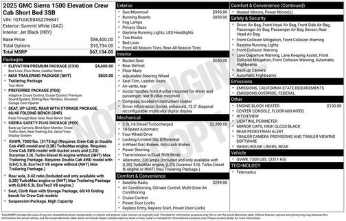 2025 GMC Sierra 1500 Elevation