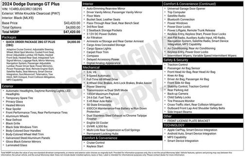 2024 Dodge Durango GT Plus