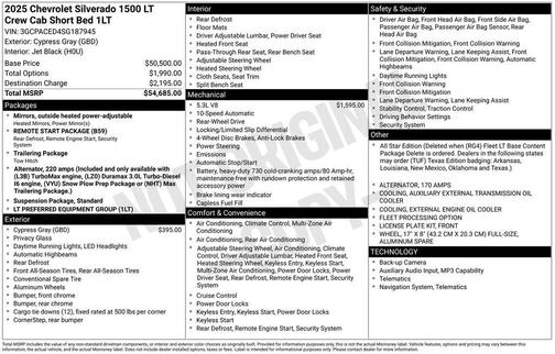 2025 Chevrolet Silverado 1500 LT