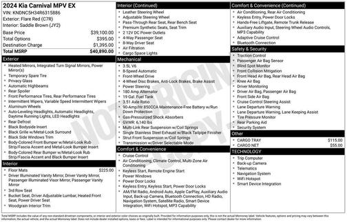 2024 Kia Carnival EX