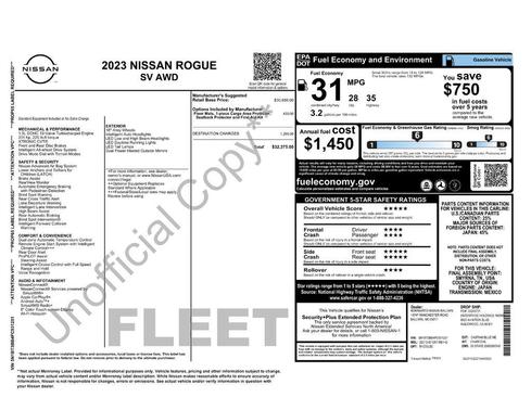 Caspian Blue Metallic 2023 Nissan Rogue SV