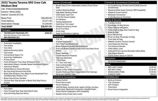 2022 Toyota Tacoma SR5