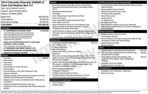 2015 Chevrolet Silverado 2500 LT