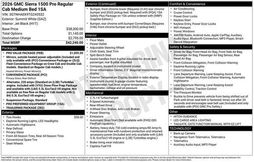 2026 GMC Sierra 1500 Pro