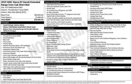 2025 GMC Sierra EV Extended Range Denali