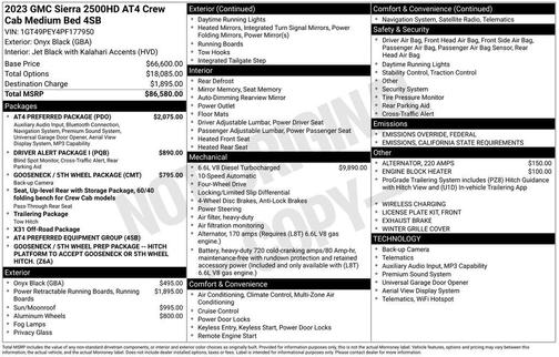 2023 GMC Sierra 2500 AT4