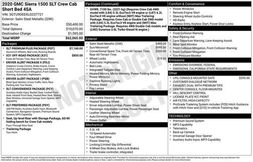 2020 GMC Sierra 1500 SLT
