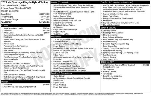 2024 Kia Sportage Plug-In Hybrid X-Line