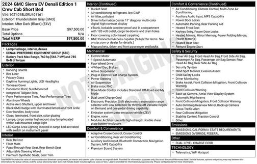 2024 GMC Sierra EV Denali Edition 1