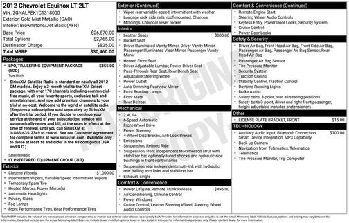 2012 Chevrolet Equinox 2LT