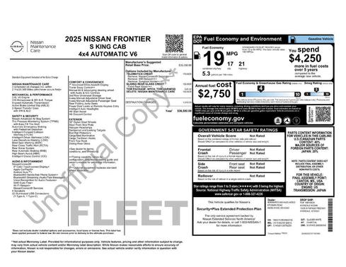 2025 Nissan Frontier S
