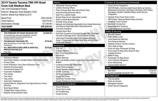 2019 Toyota Tacoma TRD Off Road