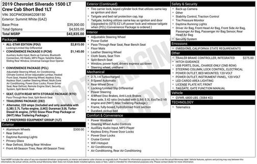 2019 Chevrolet Silverado 1500 LT