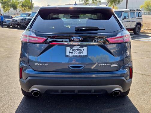 Blue Metallic 2019 Ford Edge Titanium