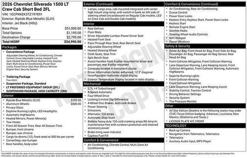 2026 Chevrolet Silverado 1500 LT