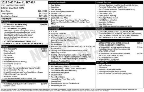 2022 GMC Yukon XL SLT