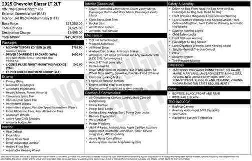 2025 Chevrolet Blazer 2LT