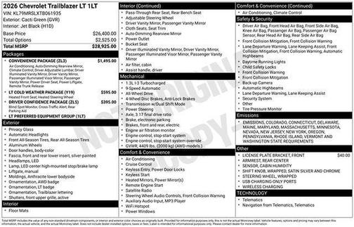 2026 Chevrolet Trailblazer LT