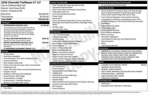 2026 Chevrolet Trailblazer LT
