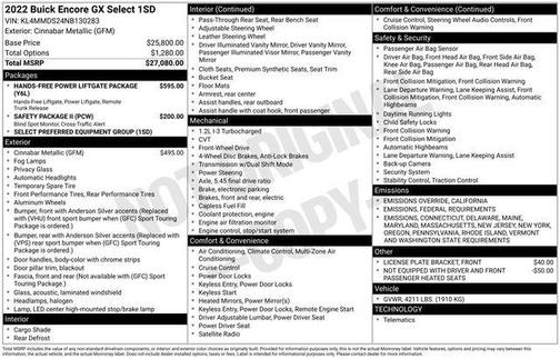 2022 Buick Encore GX Select