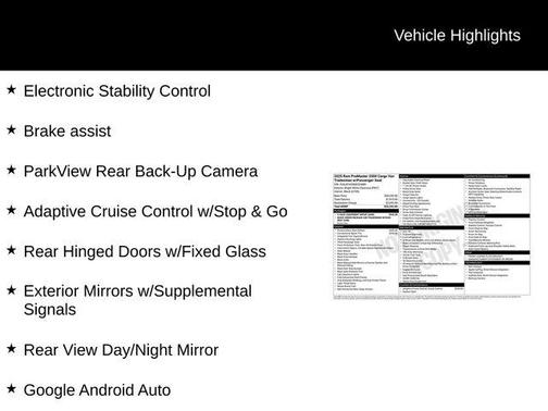 Bright White Clearcoat 2025 RAM ProMaster 2500 Tradesman
