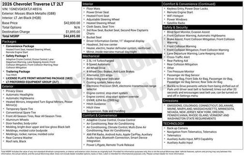 2026 Chevrolet Traverse LT