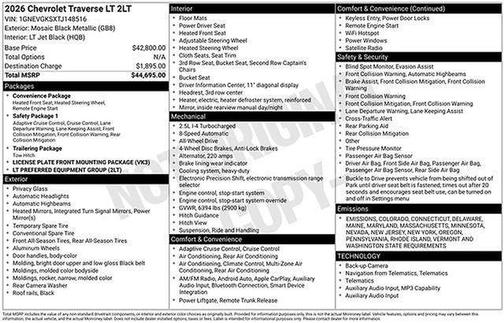2026 Chevrolet Traverse LT