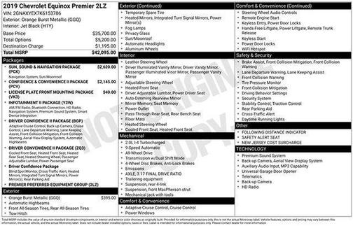 Orange Burst Metallic 2019 Chevrolet Equinox Premier w/2LZ
