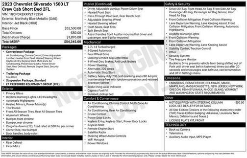 2023 Chevrolet Silverado 1500 LT