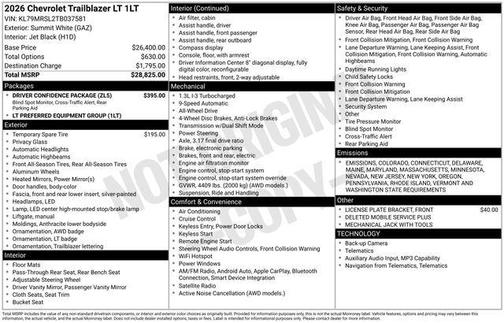2026 Chevrolet Trailblazer LT