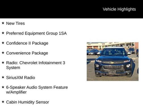 Mosaic Black Metallic 2023 Chevrolet Trailblazer ACTIV
