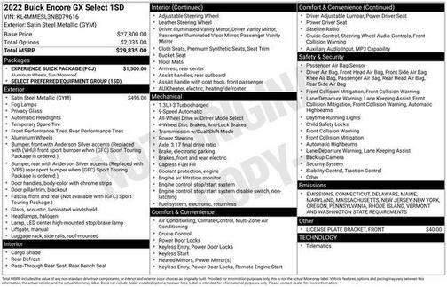 2022 Buick Encore GX Select