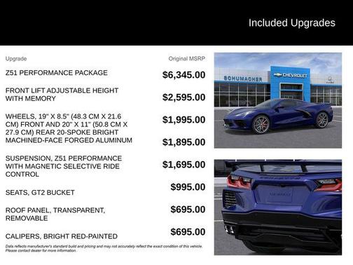 2026 Chevrolet Corvette Stingray w/2LT