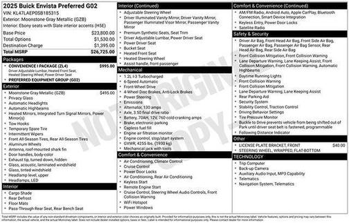 2025 Buick Envista Preferred FWD
