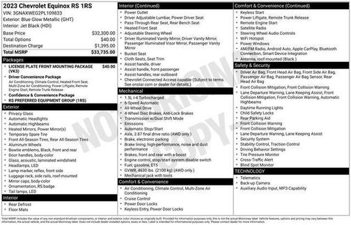 2023 Chevrolet Equinox AWD RS