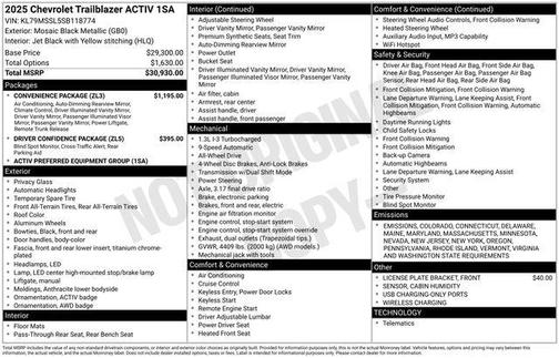 2025 Chevrolet Trailblazer ACTIV
