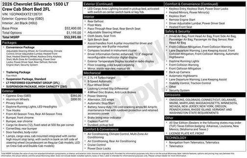 2026 Chevrolet Silverado 1500 LT
