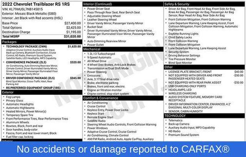 2022 Chevrolet Trailblazer RS